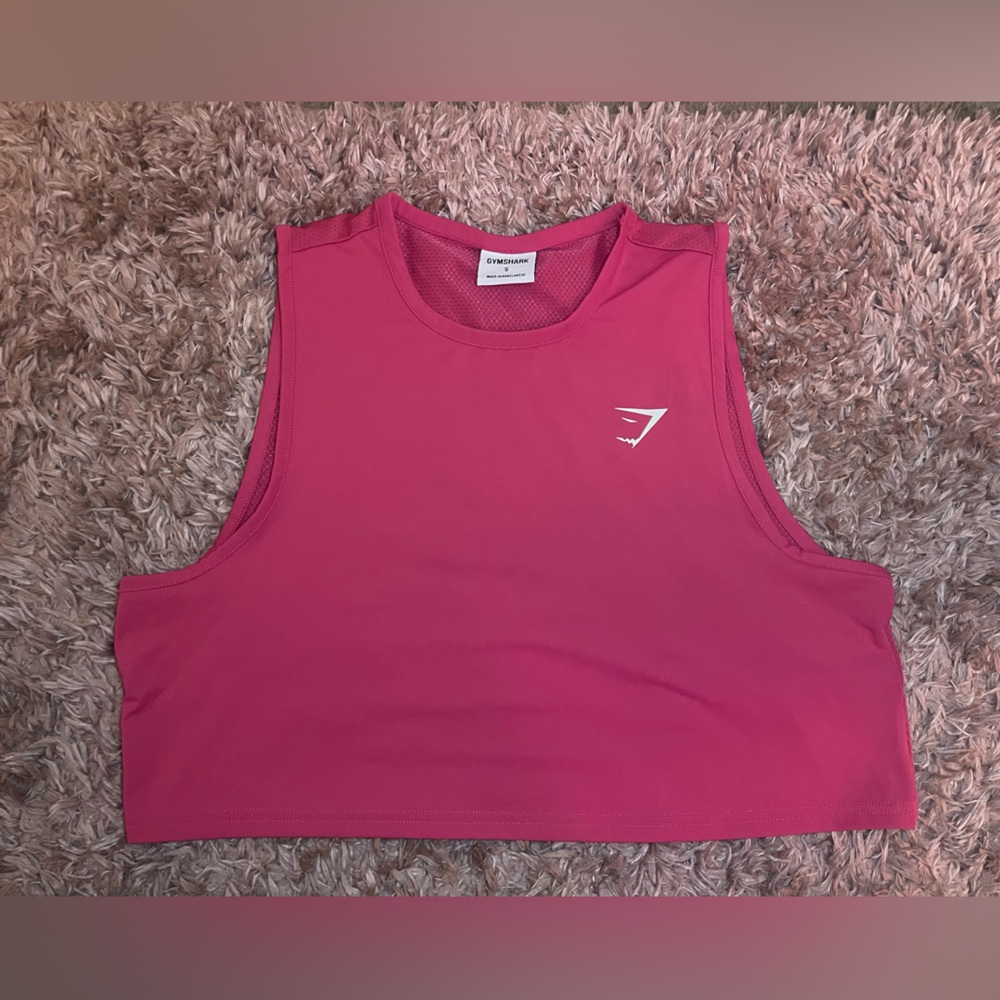 Pink GymShark Cropped Tank Top